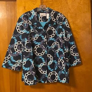 Alfred Dunner Jacket with Nautical theme